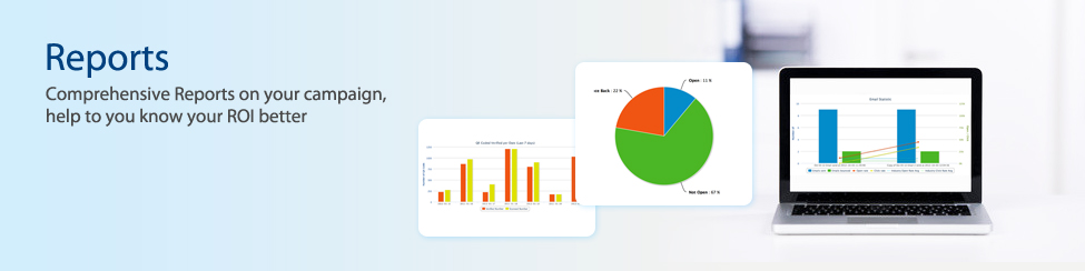 Reports - Comprehensive Reports on your campaign, help to you know your ROI better